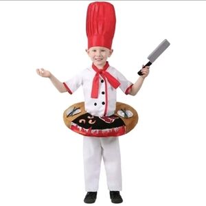 NEW Hibachi Chef Table Top Halloween Costume Kid Child Size Small